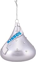 Vista 1 de Kurt S Adler Hershey Kiss - Adorno de Navidad colgante de cristal de 3.5 pulgadas