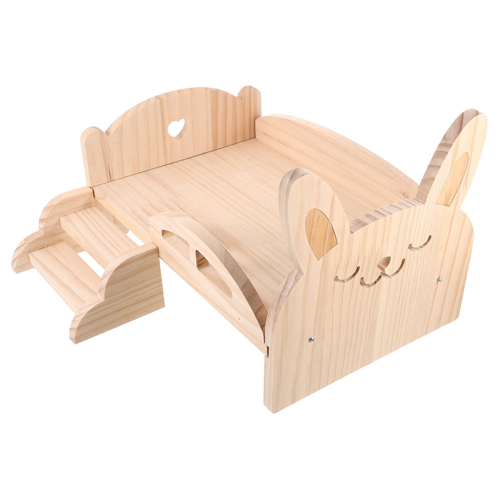 Lit en bois pour hamster et cochon d'Inde accessoire cage plateforme exercice