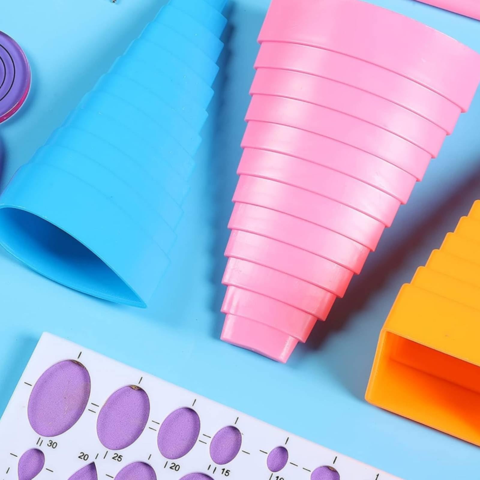 Gxdqxxd Paper Crafting Equipment Set per Quilling Carta Strumenti Kit Attrezzi Accessori Modelli in Plastica E Metallo con Template Geometrici Precisione