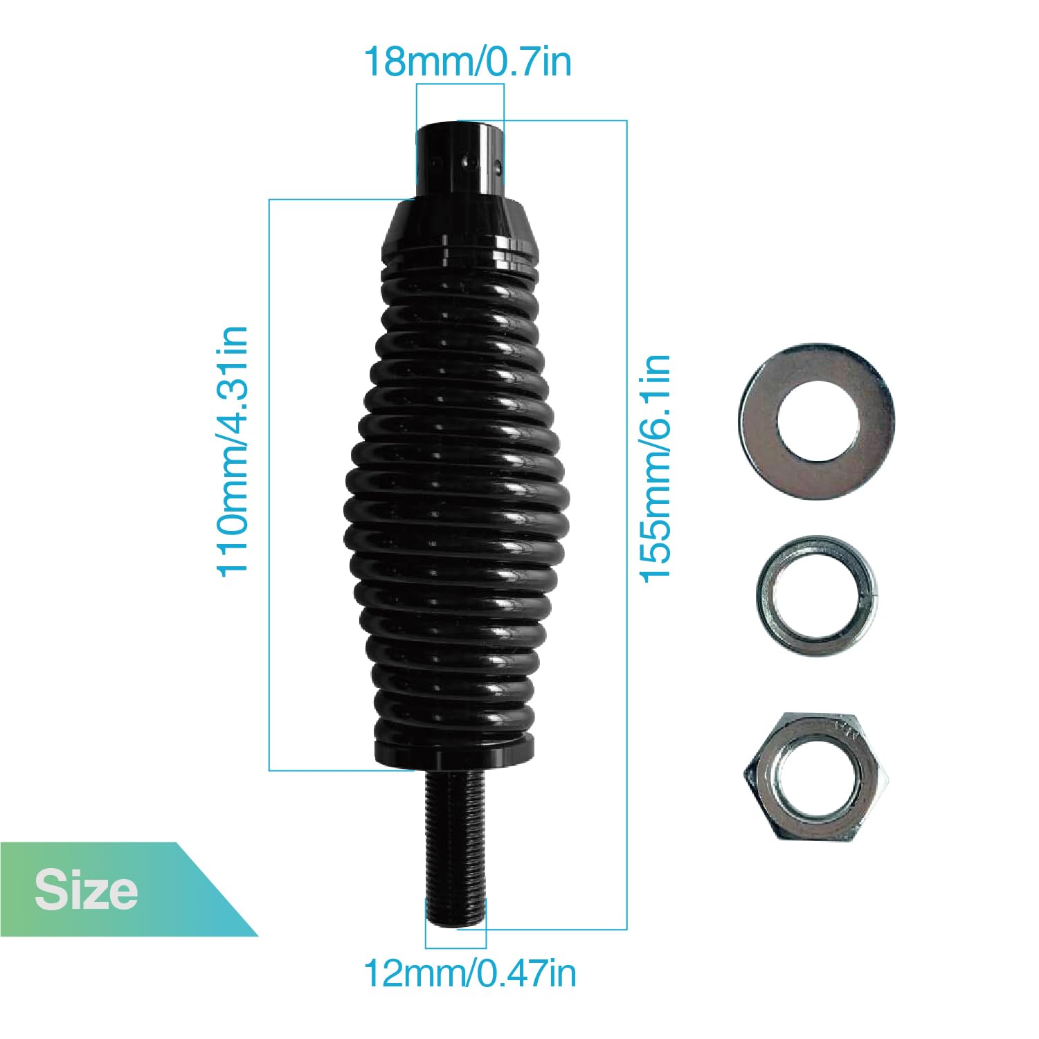 Snapklik.com : 1 Pack Whip Lights Spring Mounting Base Quick Release ...