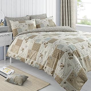 Velosso Reversible Shabby Chic Vintage Maya Duvet/Quilt Cover Multi Printed Bedding Set (Single)