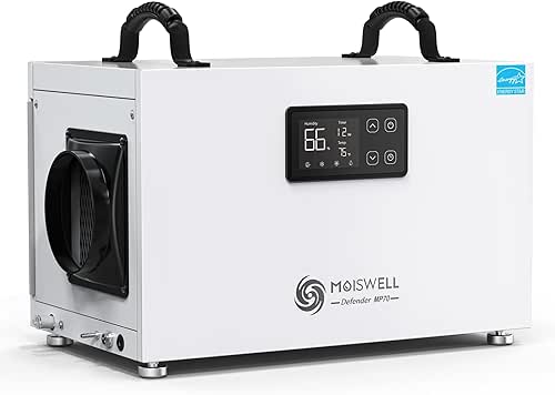 145 Pints Commercial Dehumidifier with Pump, Crawlspace Dehumidifiers with Drain