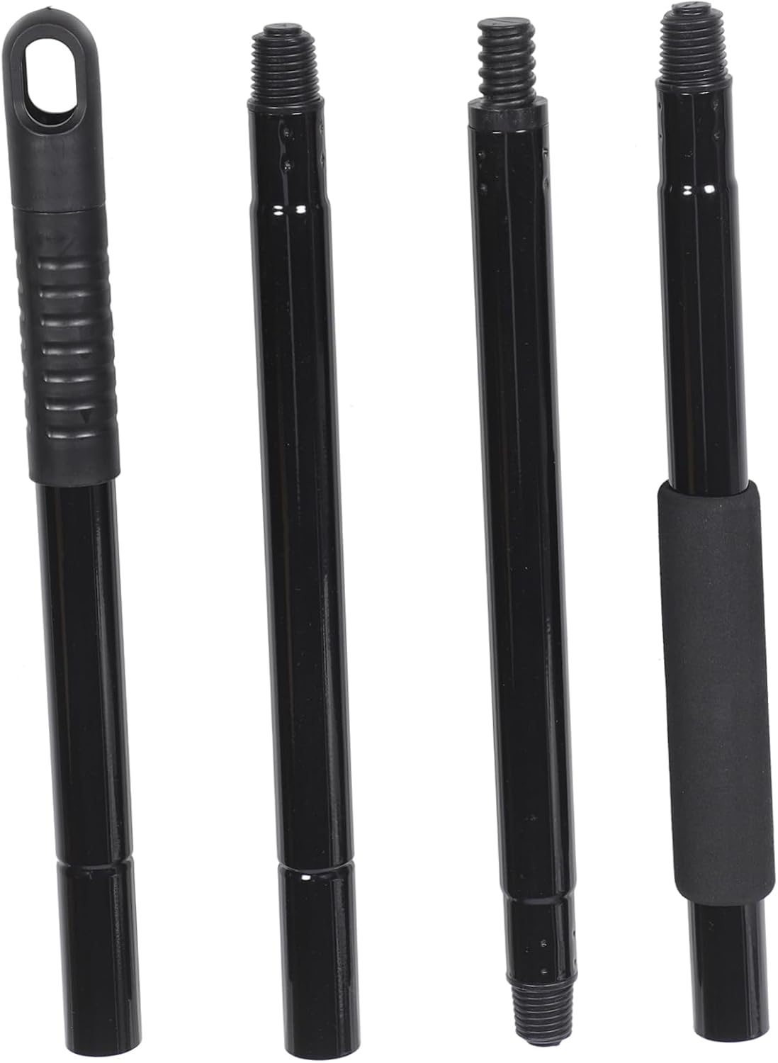 1pcs Metal Mop Replacement Handle Threaded Cleaning Stick for Household and Commercial Use Fits Mop Easy to Install Four-Section Design for Versatile Cleaning