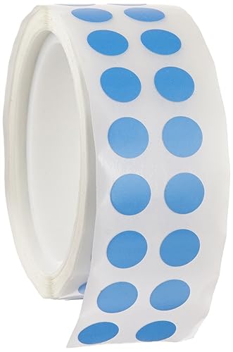 Diversified Biotech Tough-Spots T-SPOTS-B Etiqueta de polivinilo, 3/8" de diámetro, azul (rollo de 1000)