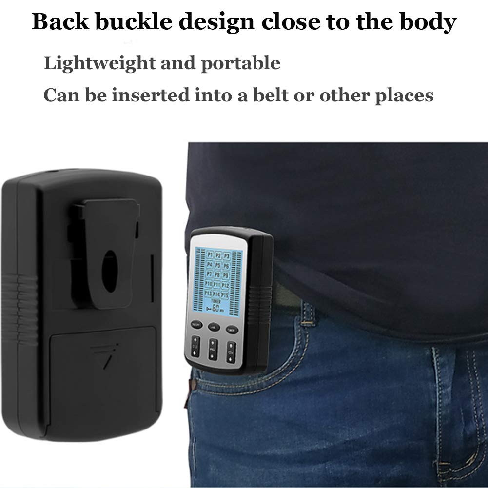 Elettrostimolatore Massaggio EMS Portatile Sollievo dal Dolore Elettrostimolatore TENS ed elettrostimolazione Muscolare Riabilitazione EMS 15 programmi di Massaggio 20 Livelli di intensità