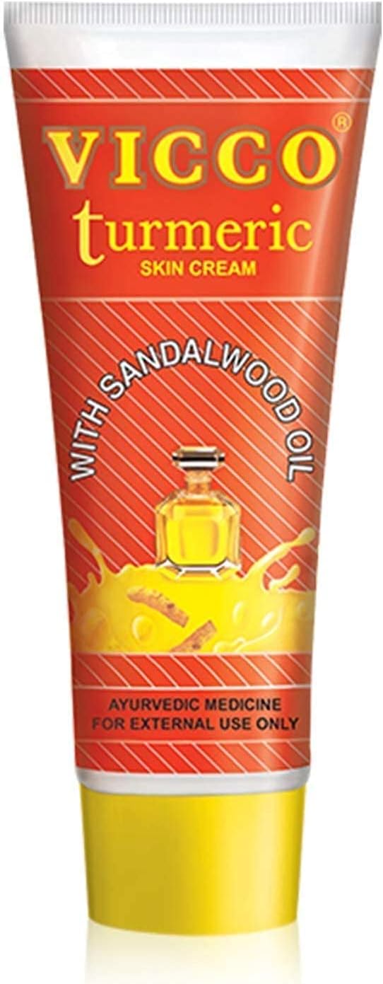 Vicco Turmeric skin Cream with Sandalwood Oil - 70g