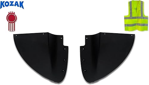 Miniatura 2 de Kozak Alerón de parachoques de esquina para Kenworth T680 Next GEN 2022 2023+ Plus Logo Kenworth y chaleco reflectante KOZAK