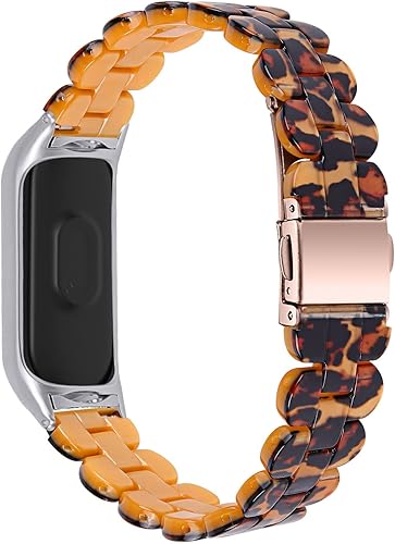 Miniatura 2 de RuiRdot Mi Band 4 correas de repuesto, pulsera deportiva ajustable de 5.5 a 7.87 pulgadas, correa de repuesto ligera con hebilla plegable compatible
