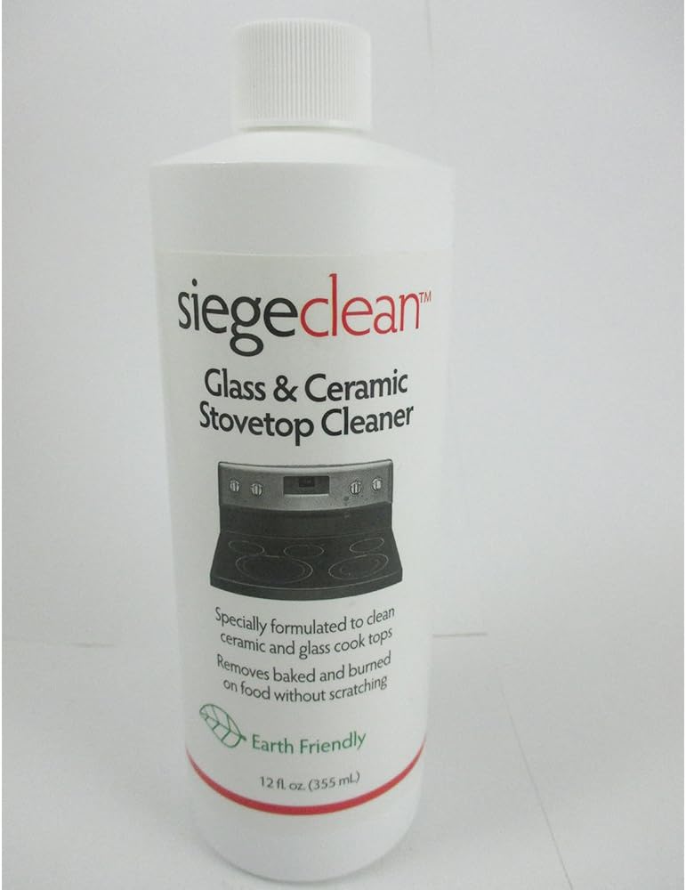 Cleaner Glass Stove Stovetop Polish Heavy Duty Cooktop Eco Friendly 12oz Bottle