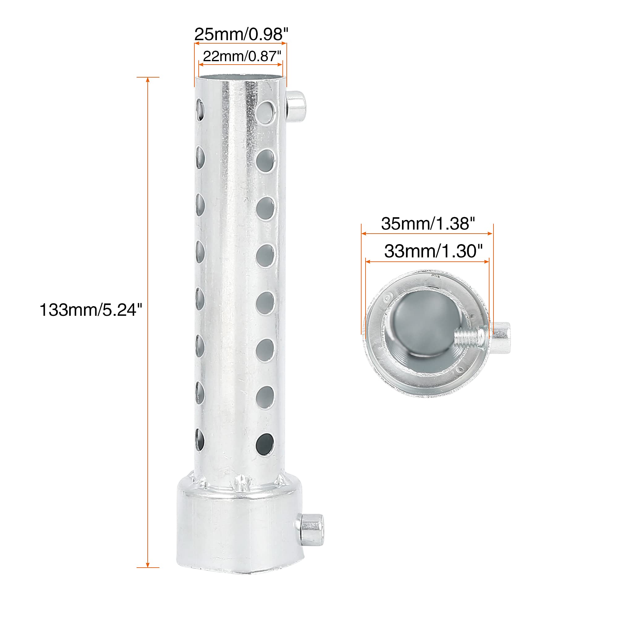 Tubo De Escape Universal De 51 Mm Para Motocicleta Oblique S | Frete grátis