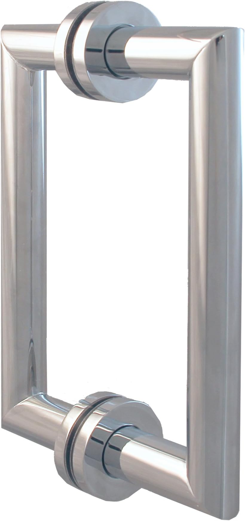 Coda 6" c/c Double Shower Door Pull Handle - Polished Nickel