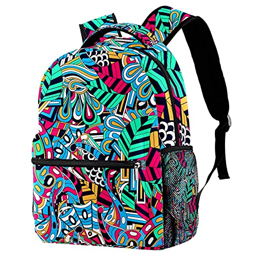 Sac à dos de voyage durable en toile imprimée pour fille et garçon