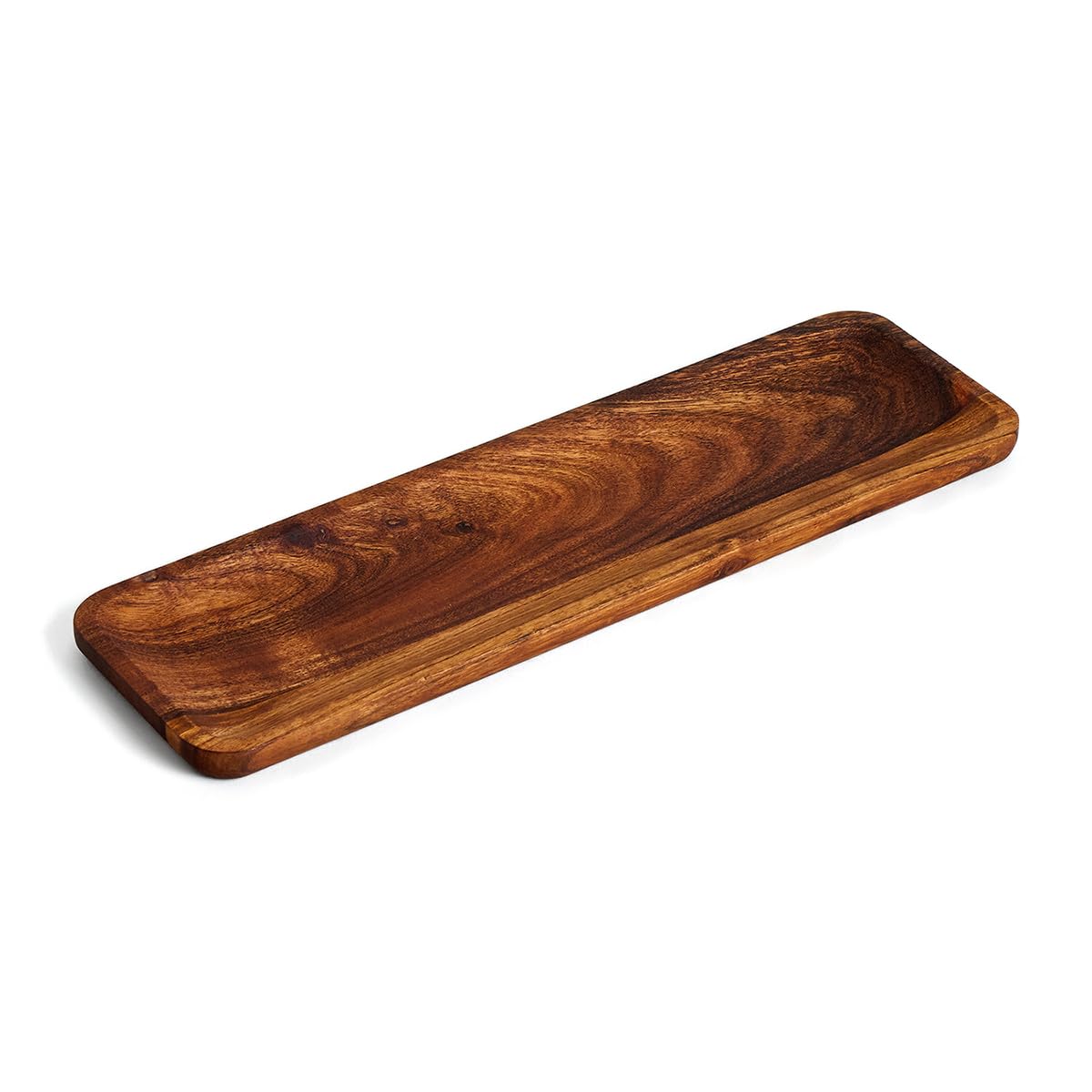 SAAGA Wooden Tray, Multipurpose Handmade & Handcrafted Serving Tray, Rectangular Wooden Triose Platter (17X5In) (B07P19N9TW) Amazon Price History, Amazon Price Tracker