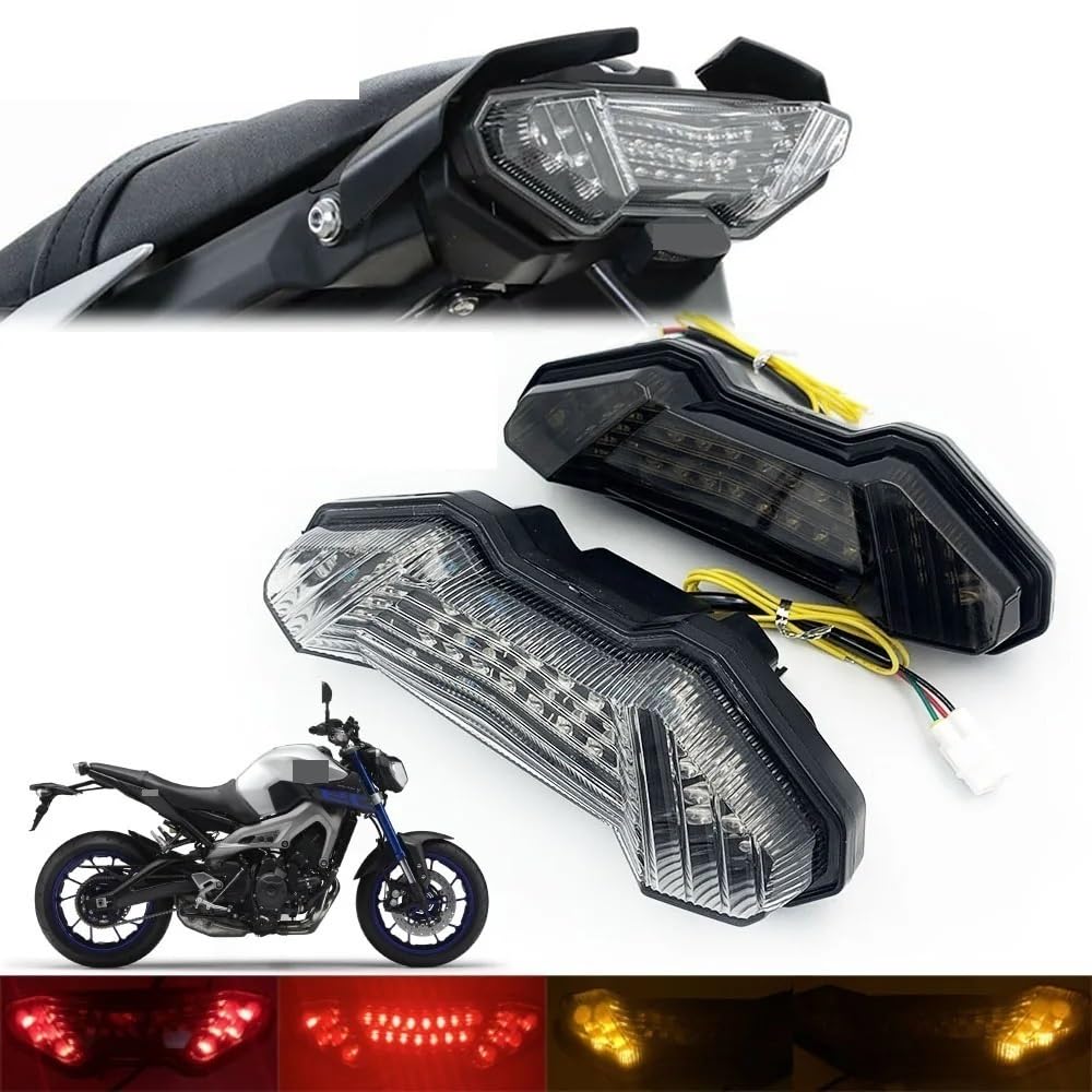 Moto Faros Freno Trasero​ Luz trasera LED intermitente para