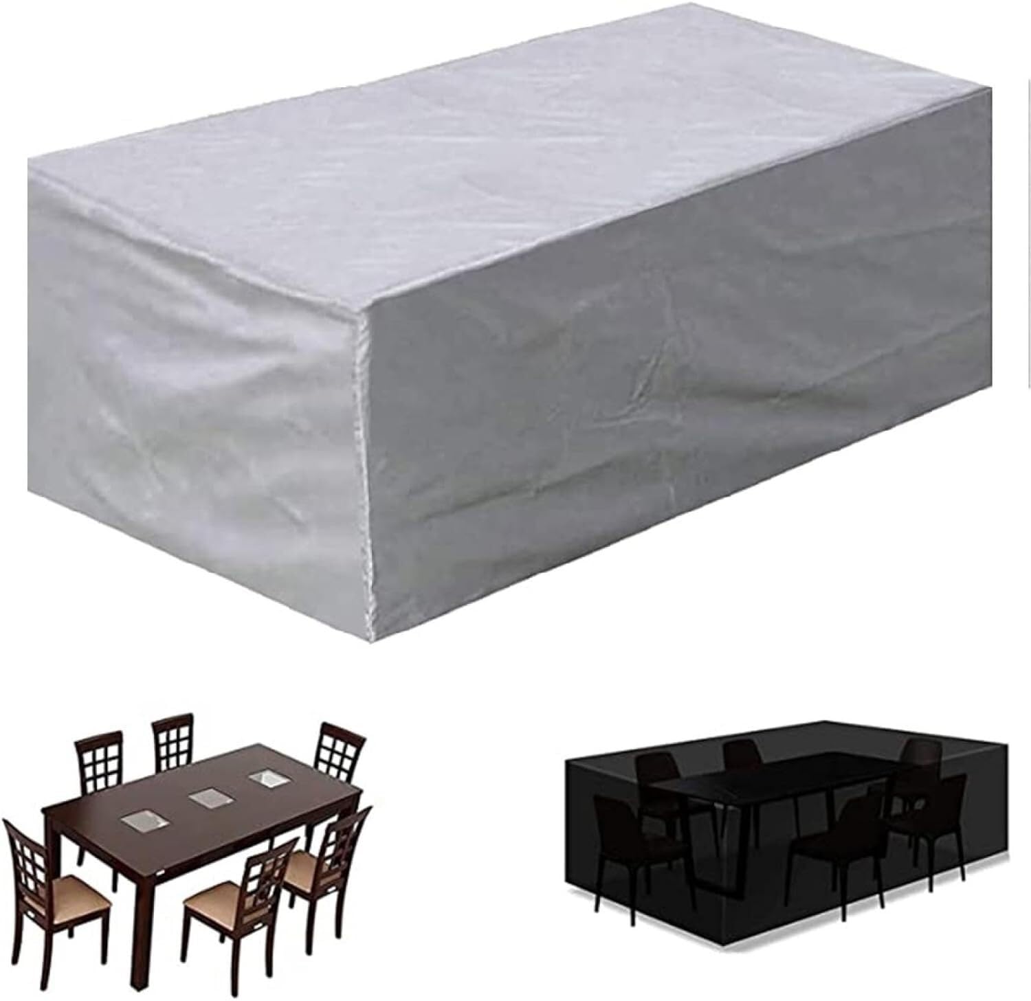 Housse de protection imperméable 420D contre la pluie pour table jardin