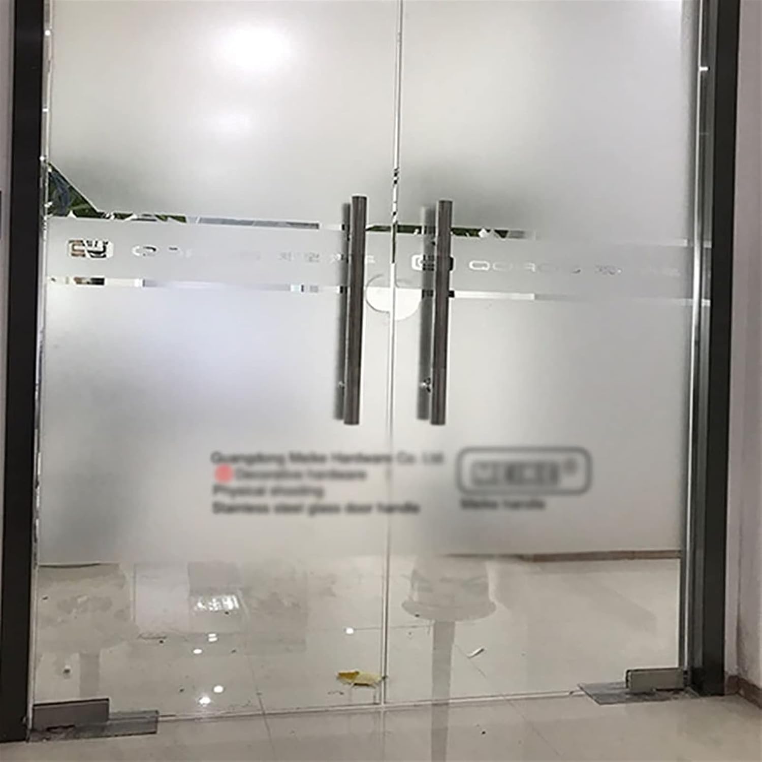 Gate Hardware Door Hardware,Stainless Steel Handle/Glass Door Wooden Door Handle/Shower Room Door Push-Pull Handle Suitable for Home,Hotel,Office(1000×700mm)