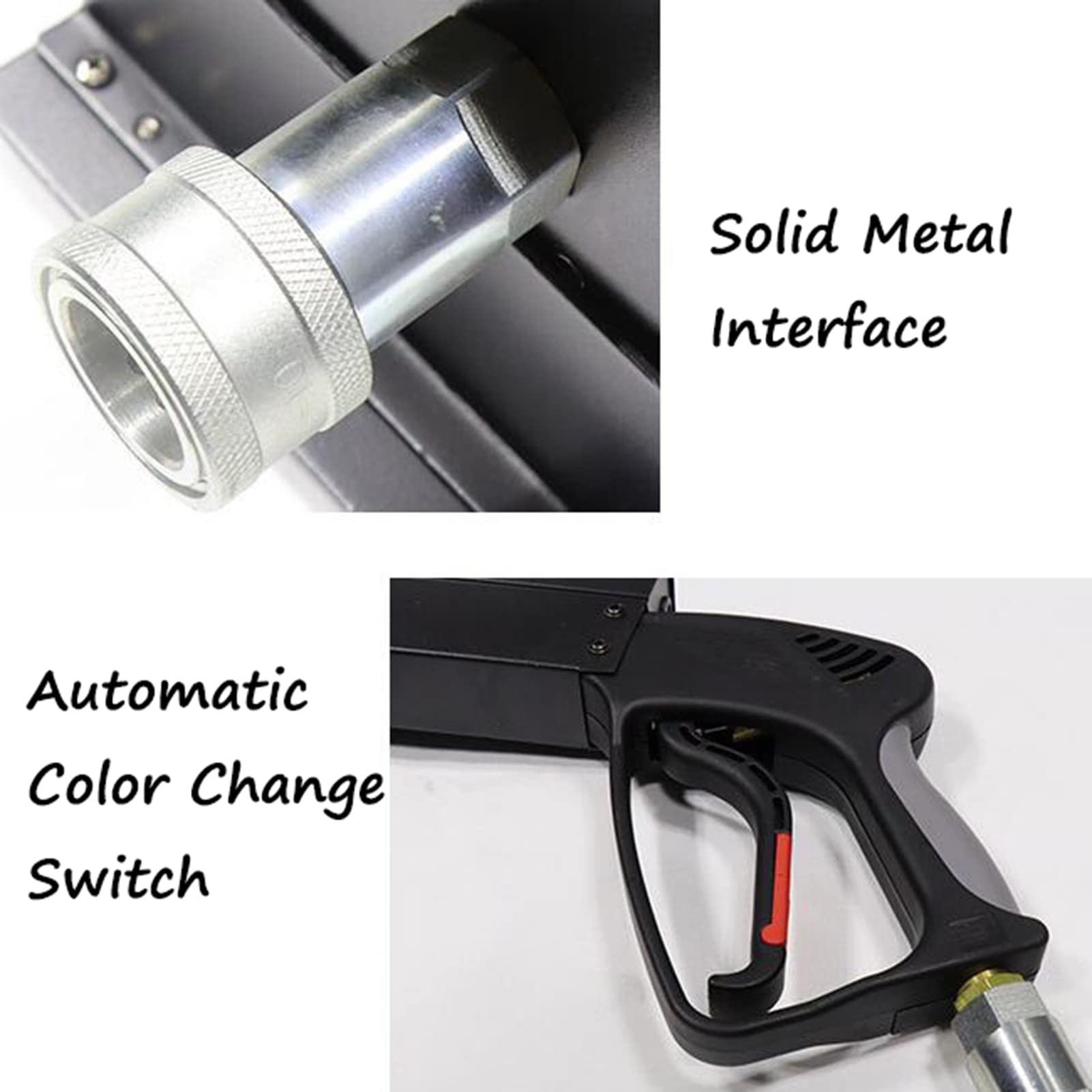 Pistola De Columna De Aire LED para Fiesta, Pistola De CO2 Criogénica De Mano, Efecto De Chorro De DJ En Club Nocturno, Colorido con Manguera De Gas, Pistola De Humo, Efecto De Escenario