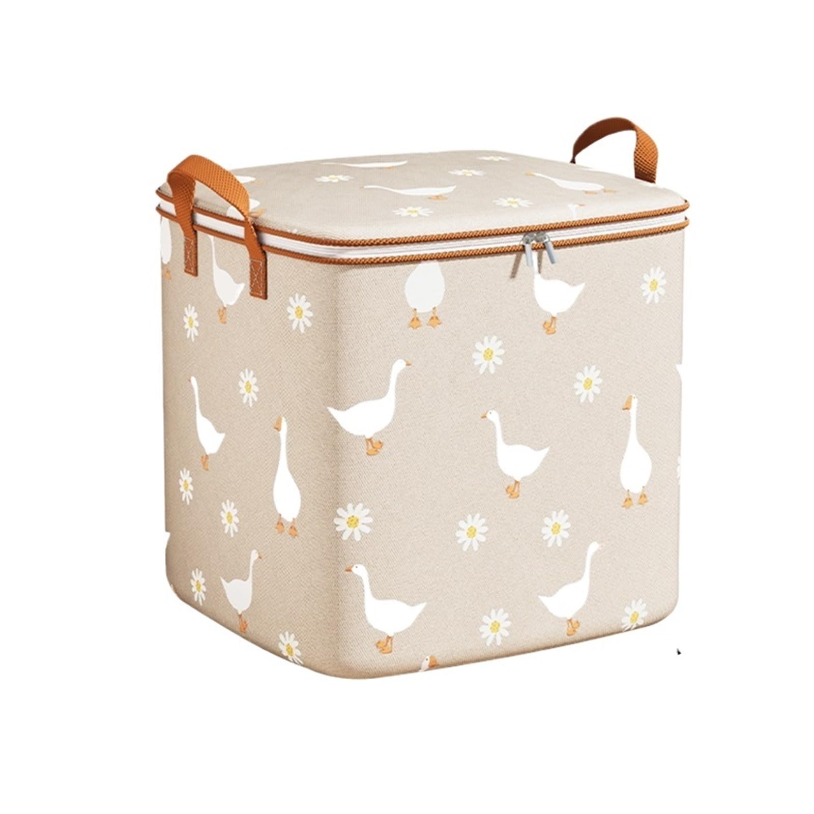 RRYPBOVG Foldable Blanket Storage Bags 3pcs Foldable Clothes Storage Box Quilt Blanket Sorting Bag Luggage Packing Pouch Closet Organizer(Beige 100L)