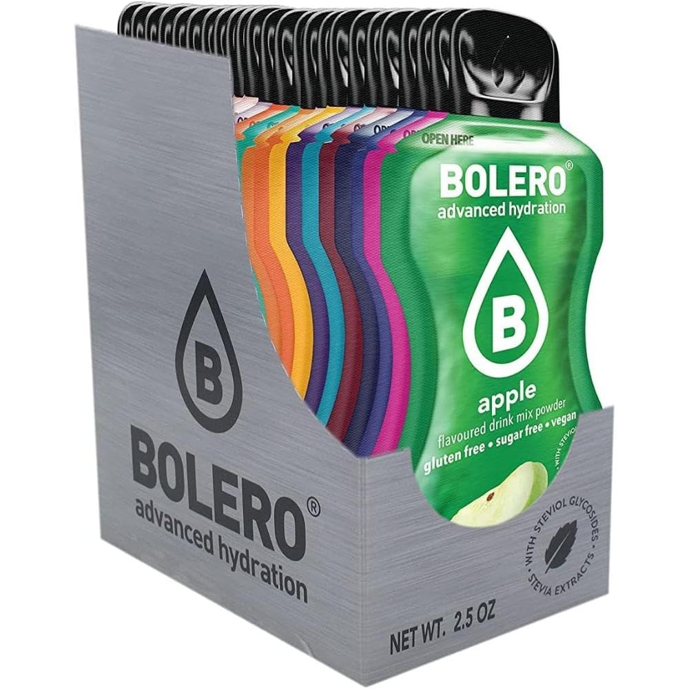 Bolero Drinks Kennenlernpaket STICKS MIX 24x3g I erfrischendes zuckerfreies Getränkepulver mit Stevia gesüßt | Vitamin C | für Diabetiker | ein gesünderes Getränk für Familie und Freunde