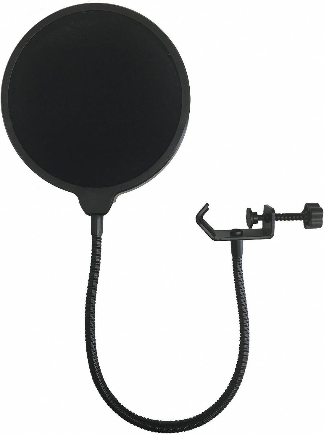 6 inches Round Wind Screen Shield Pop Filter with Stand Clip