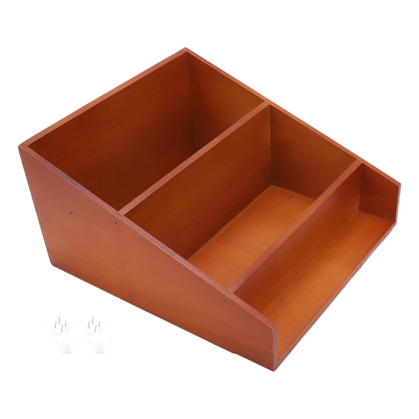 Drewniany Organizer na Biurko z 3 Poziomami