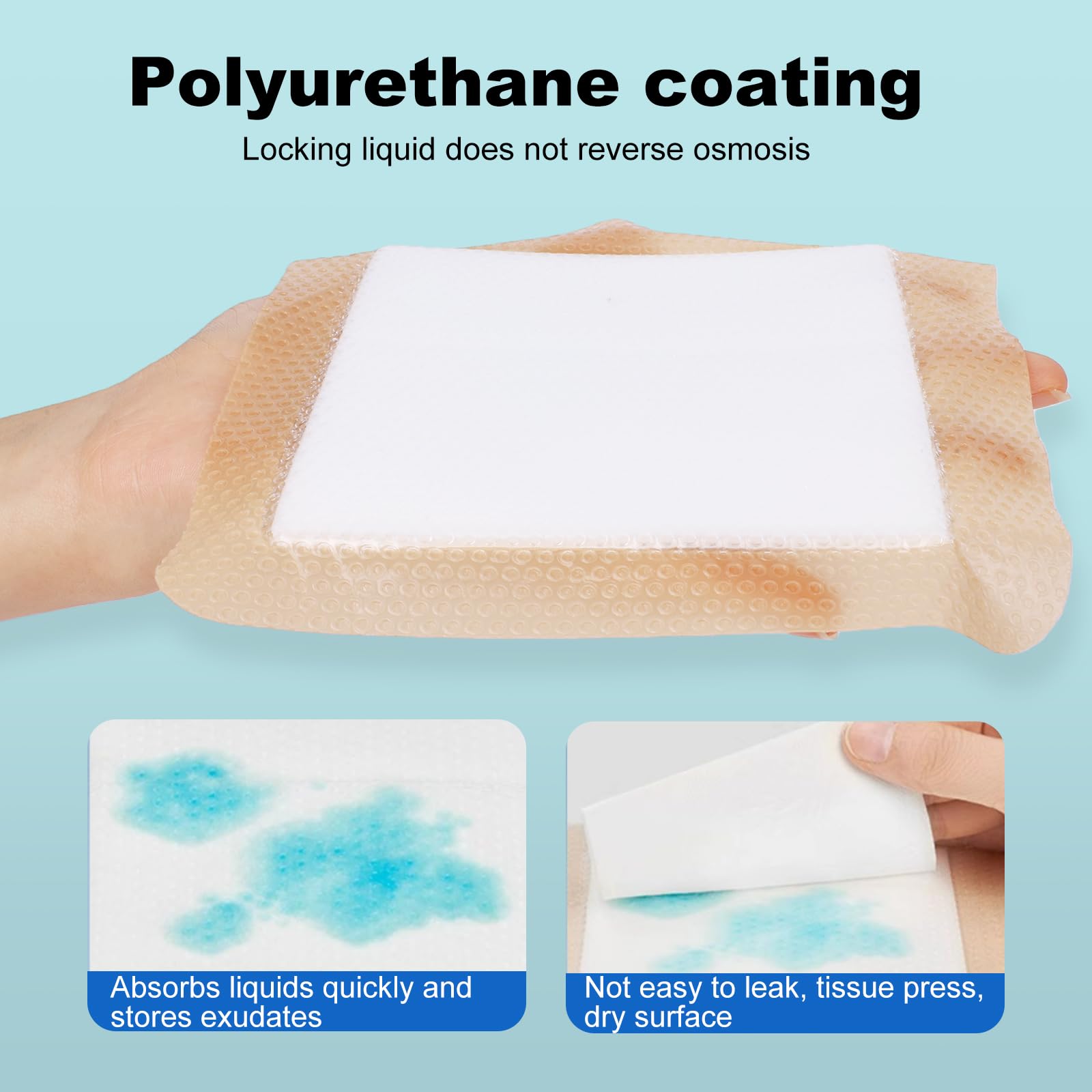Silicone Wound Dressings - Super Absorbent & Waterproof -4 Silicone Wound Dressings - Super Absorbent & Waterproof -4