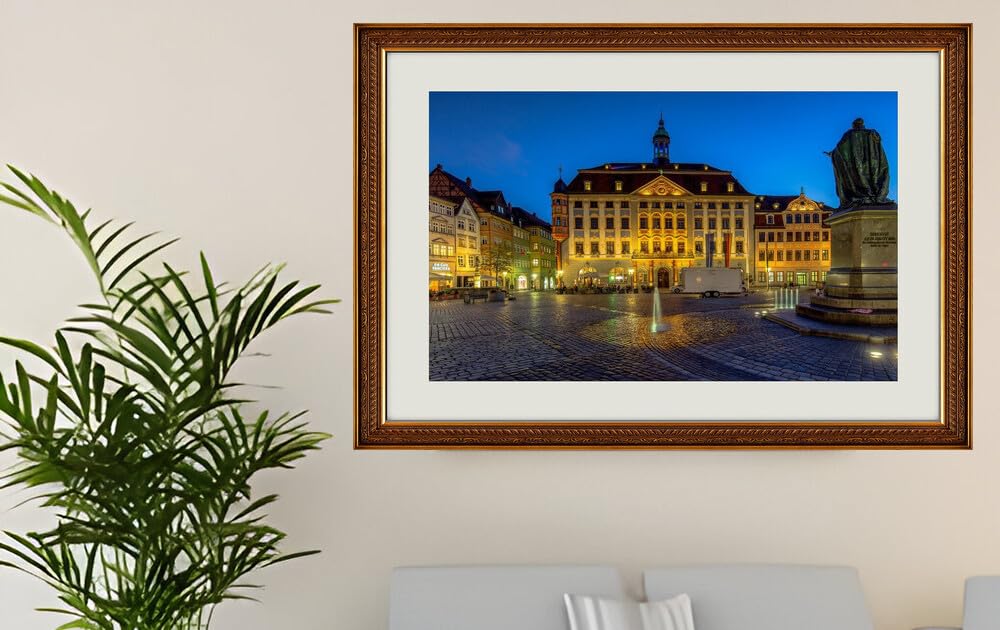 JVERF - JZZG05407 Germany Monuments Houses Coburg Town Square| Self-Adhesive Painting | Frameless