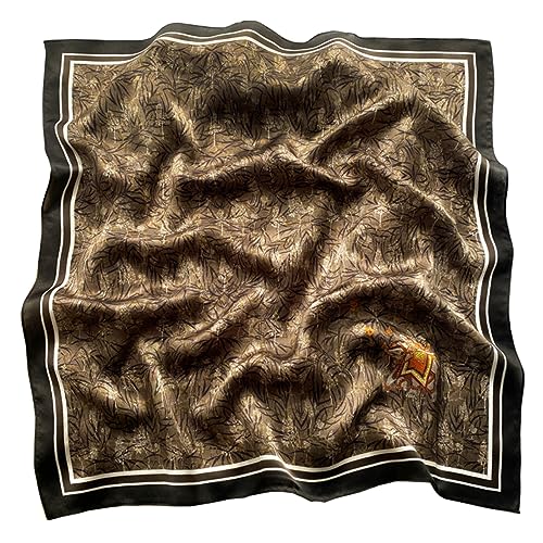 K-Elewon 100% Pure Mulberry Silk Square Scarf 27''Fashion Scarves Headscarf Natural Silk Neckerchief For Women H11