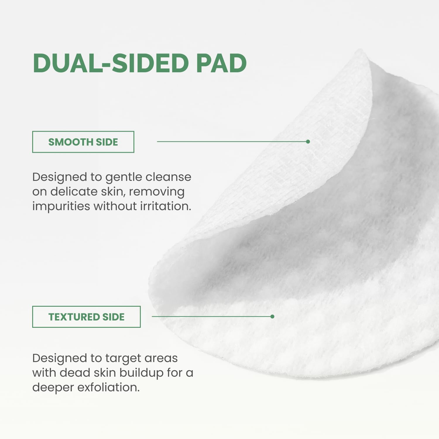 PLANTIFIQUE Korean Toner Pads with Glycolic Acid, Salicylic Acid, Centella, AHA BHA PHA Exfoliating Face Pads - Image 3