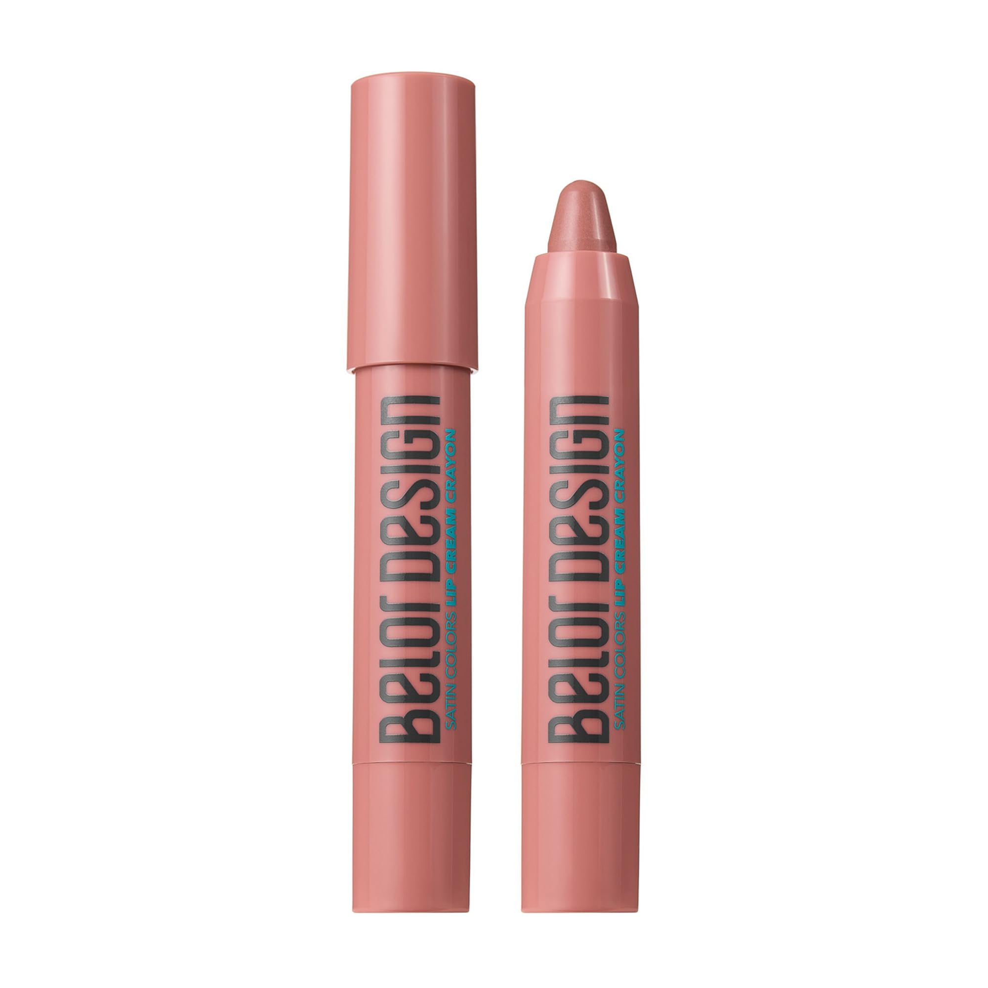 Belor Design SATIN COLORS Lip Crayon, Nude Pink, Satin Finish, Creamy Texture, Natural Finish 2.3g (tone 13 geraldine, 0789C)