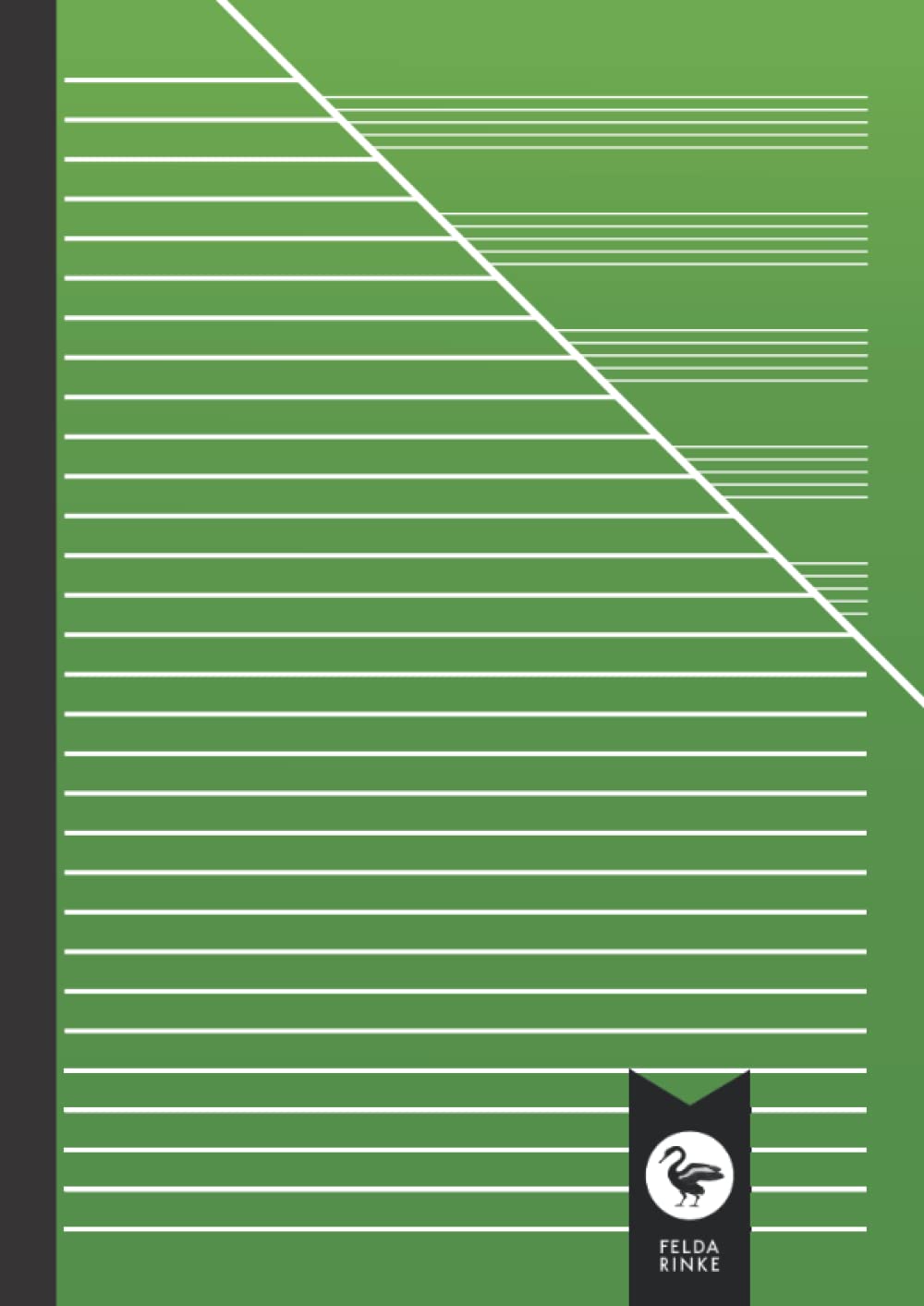 Large Music Workbook A4 One Side Stave One Side Lined Green: Large Music Manuscript Notebook | Exercise Book | Staves And Lines | A4 Format | 110 Pages - 55 Sheets