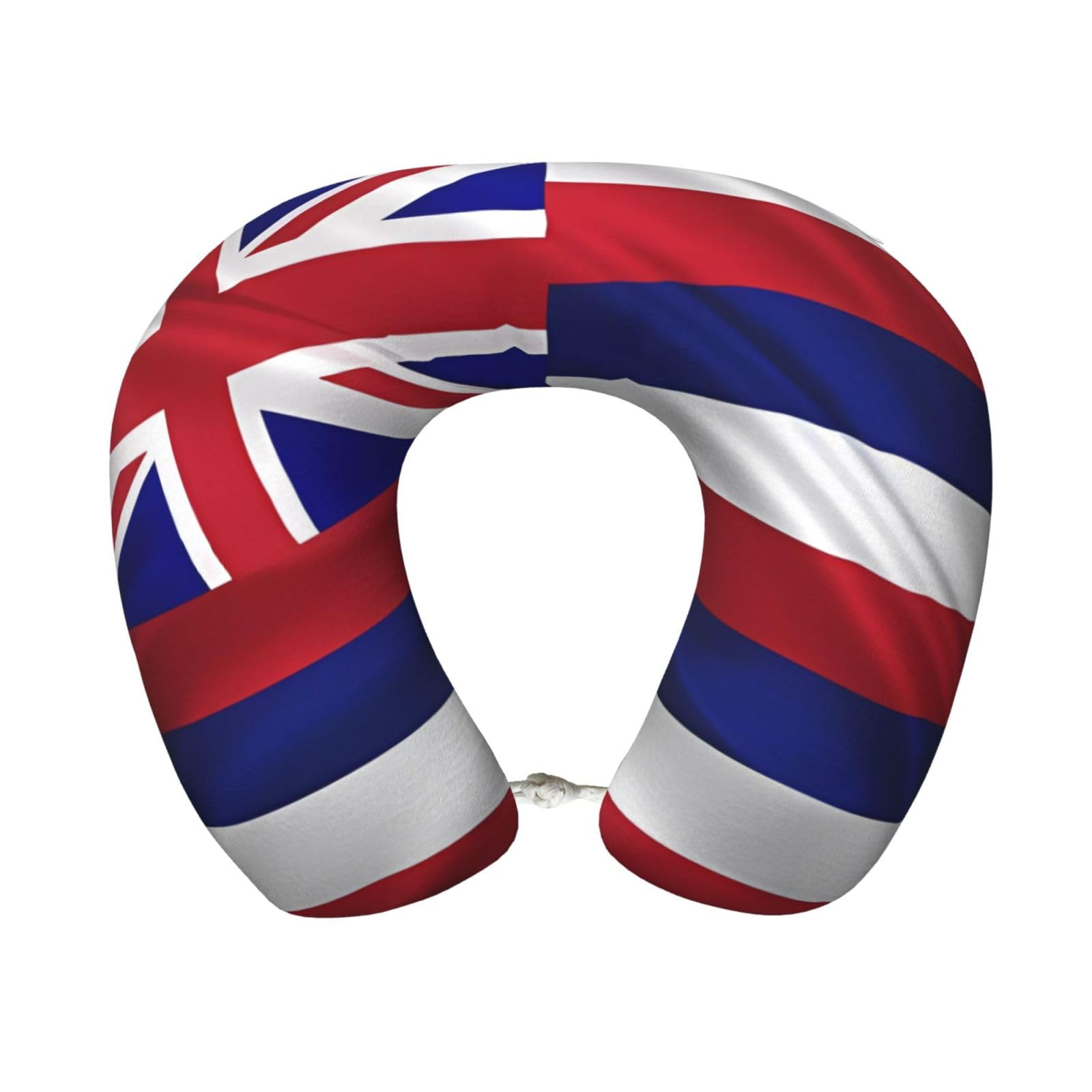 BOAIHH Flag of Hawaii American Memory Foam Travel Pillow for Soft Comfort Fits Snugly for Naps Office, and Airplane Use