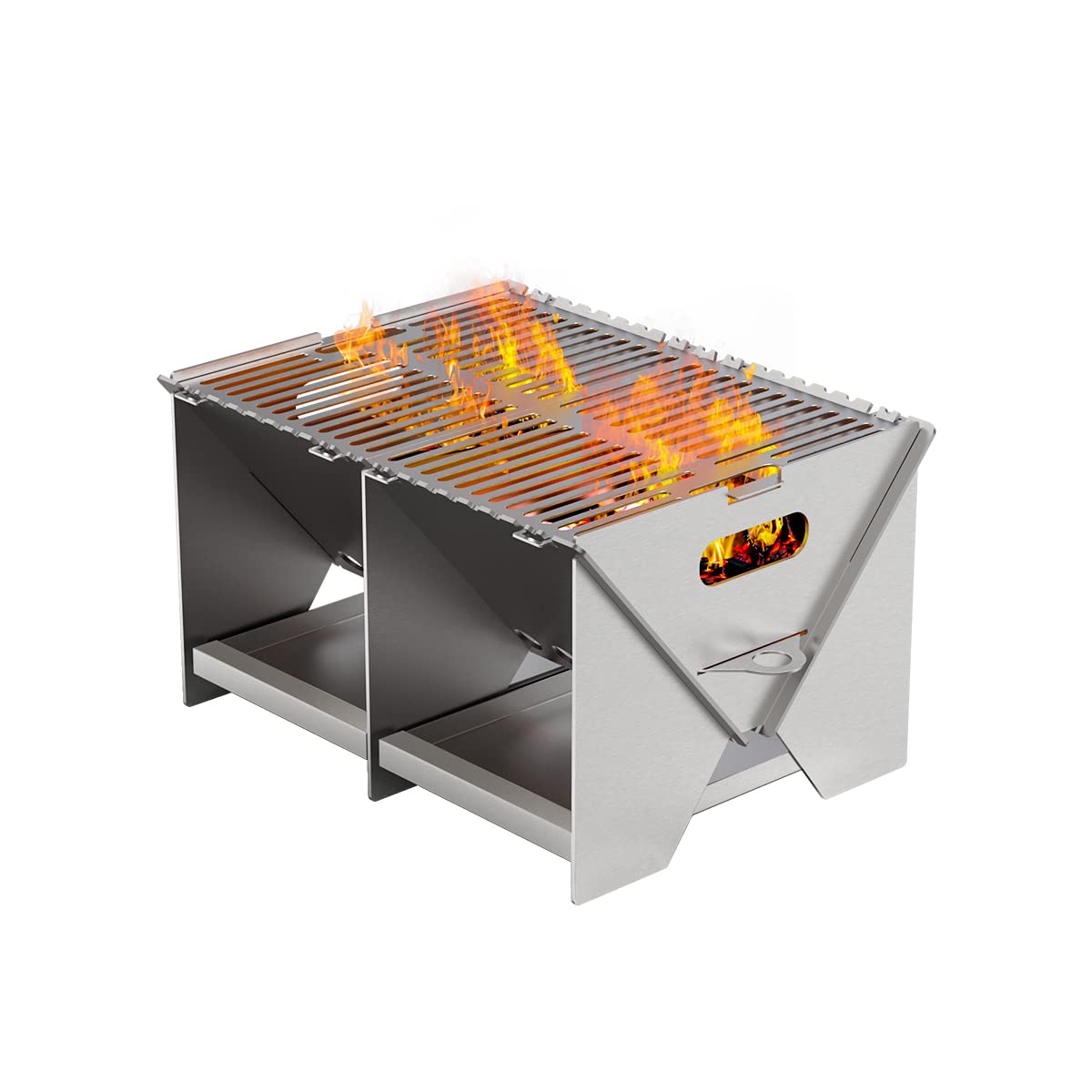 Buy Portable Fire Pits for Wood Burning, Campfire Grill Firepit and