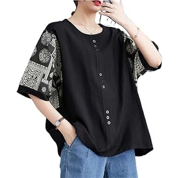 LIXINGHEITANG Summer Women Pullover Geometric Button Short