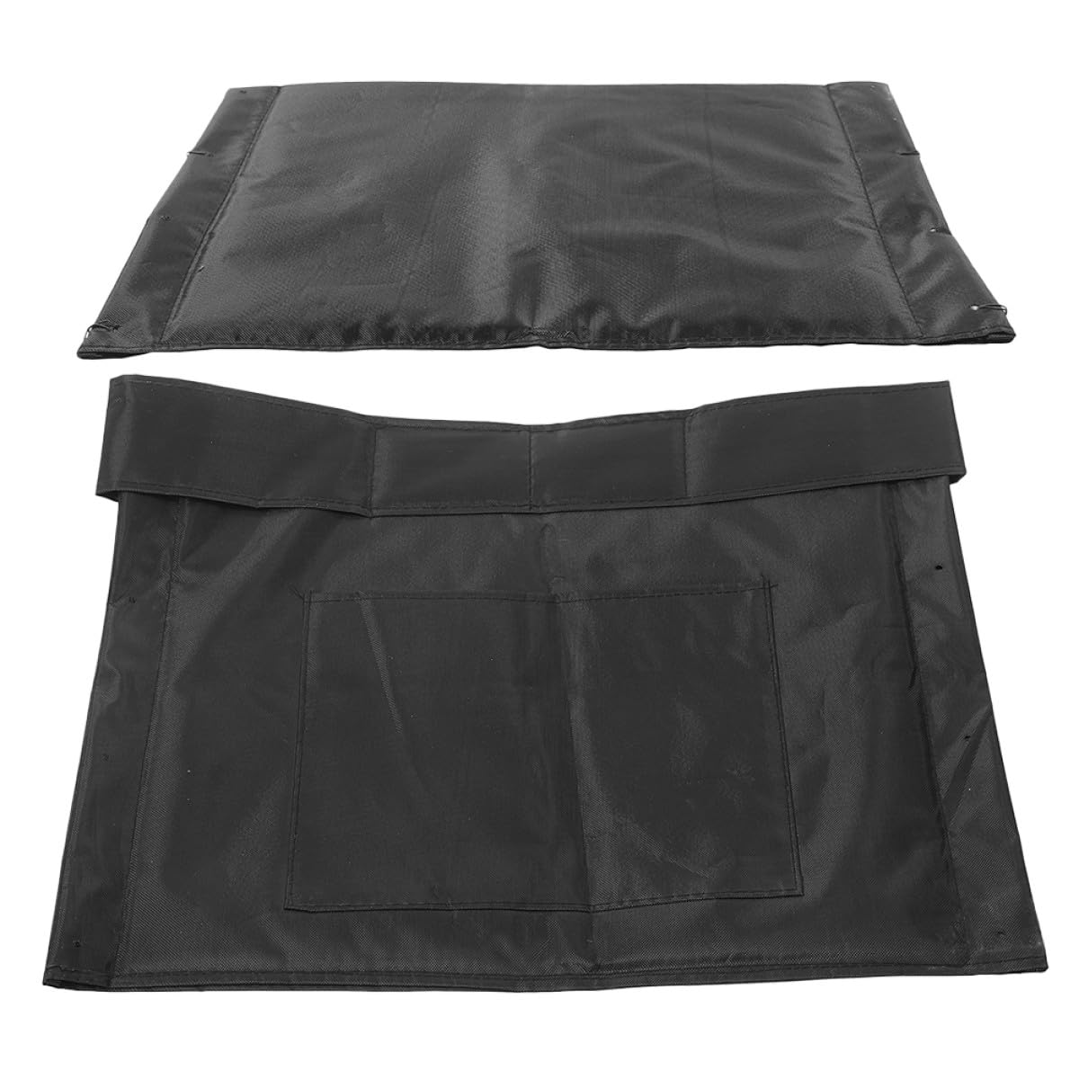 Juego de Cojín de Asiento y Respaldo para Sillas de Ruedas, Almohadilla Antideslizante de Tela Oxford Negra, Diseño Ergonómico para Comodidad y Fácil Transporte