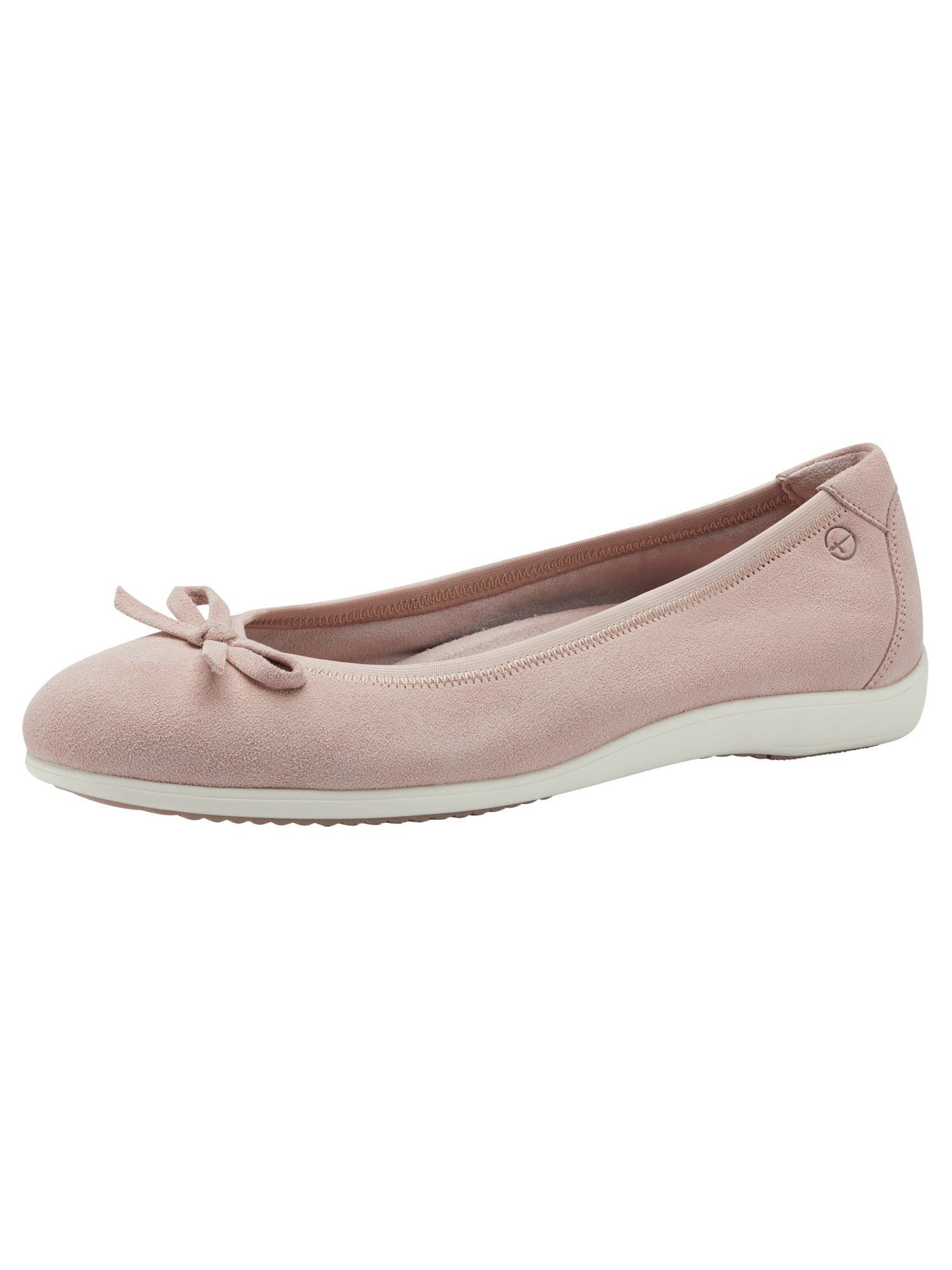 Tamaris Women's Classic Ballet Flats, Women's Flats, Interchangeable Footbed, Powder Pink, 6.5 UK