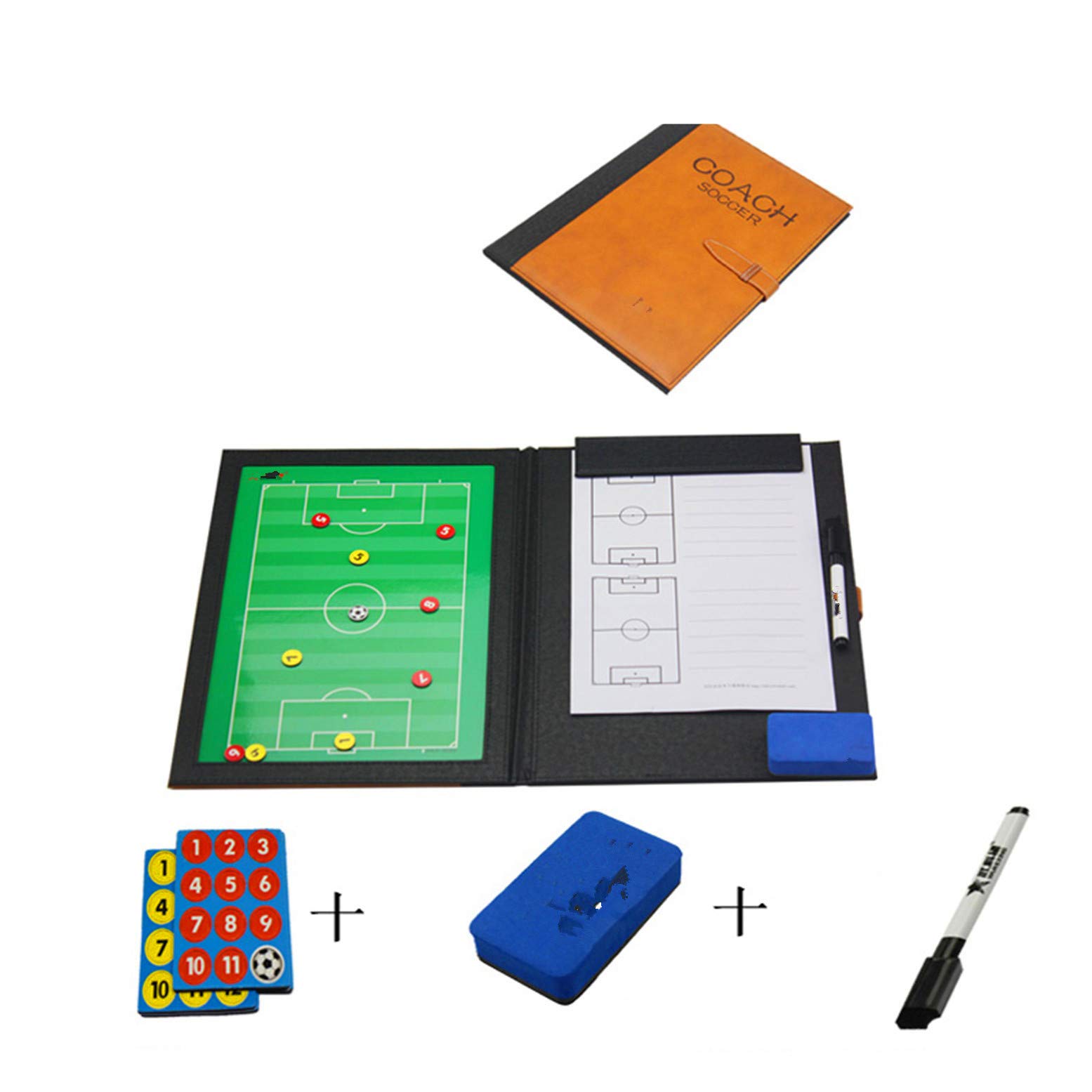Lavagna Tattica Calcio, Lavagna Magnetica Calcio, Lavagnetta Magnetica, Lavagna Calcio Allenatore con Penna Magneti, Lavagna Calcio per Insegnare e Formazione