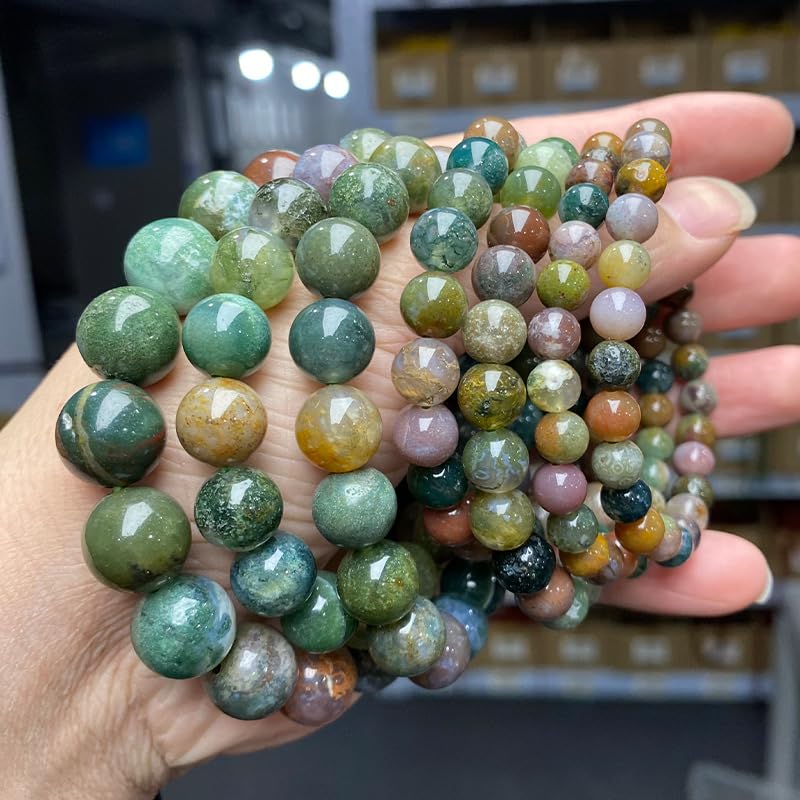 Healing Bracelet for Women Christmas Gift For Women 10mm Beaded Bracelets Handmade Gemstone Stretch Elastic, 1Pcs