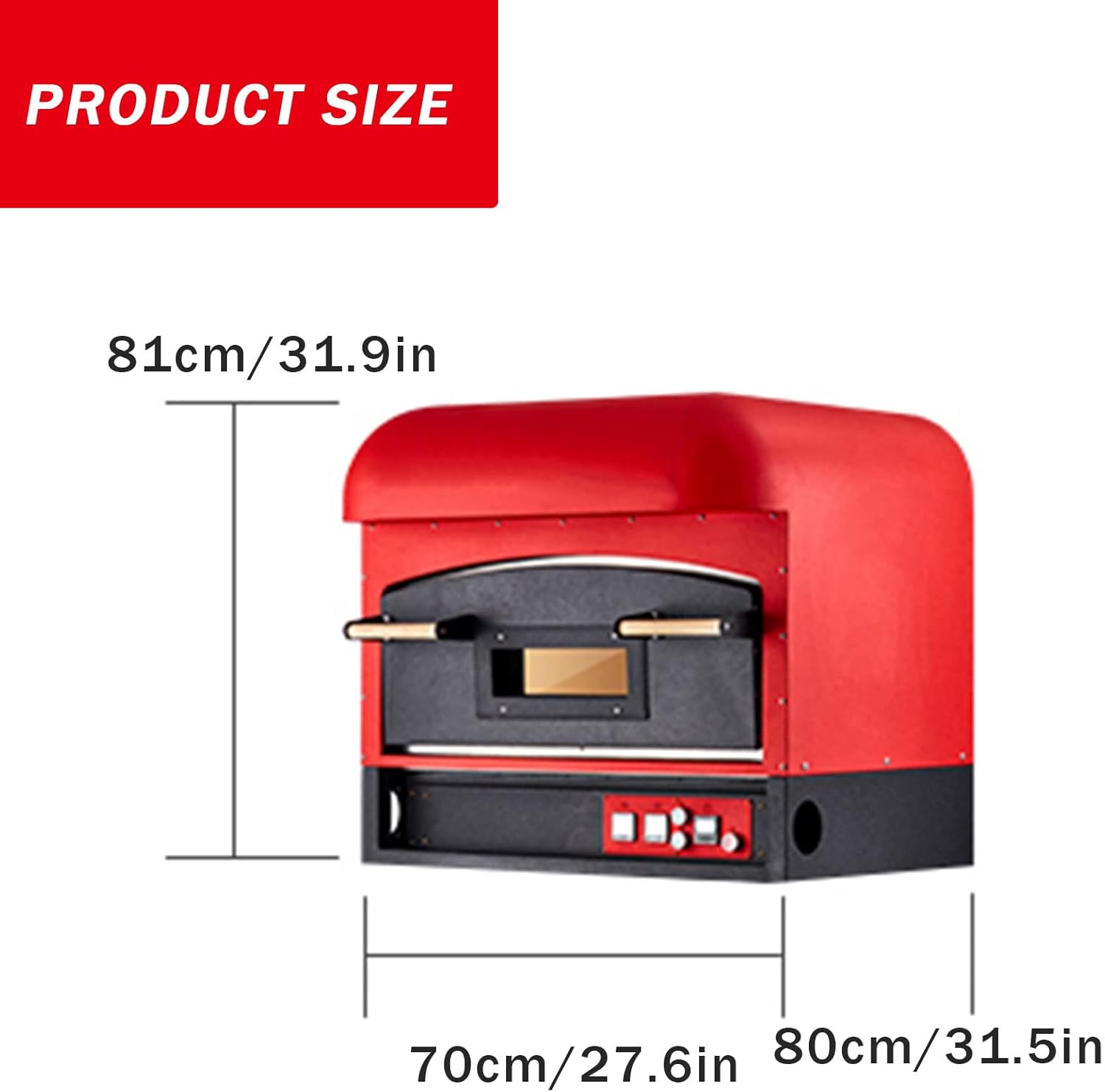 Electric Pizza Oven Electric Oven Intelligent Temperature Control Pizza Oven with Stainless Steel Liner for Commercial Use