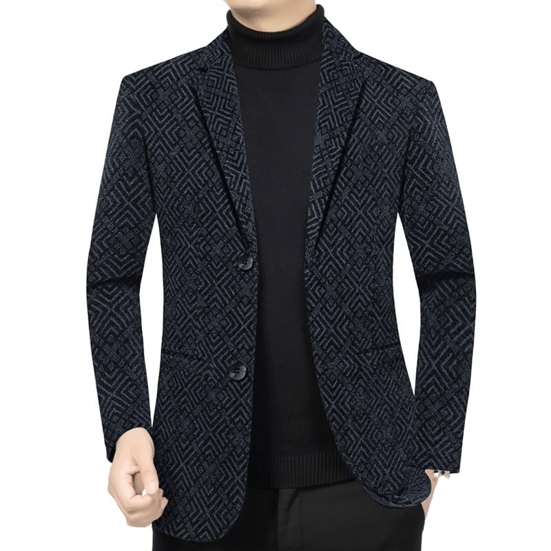 Casual Blazers Mens Tweed Jacket 2 Button Lightweight Herringbone Casual Sport Coat Wedding Western Sport Coats