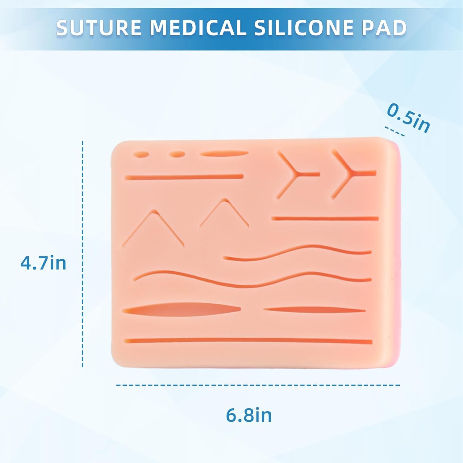 FELTHOUSE Suture practice kit suturing practice kit suture pad suturing kit Ultimate Suture Practice Kit - Suturing Practice Set with Suture Pad - Ideal for Medical Students & Training Professionals (suture pad) 4