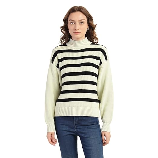 Women's Cotton Turtle Neck Sweatshirt
