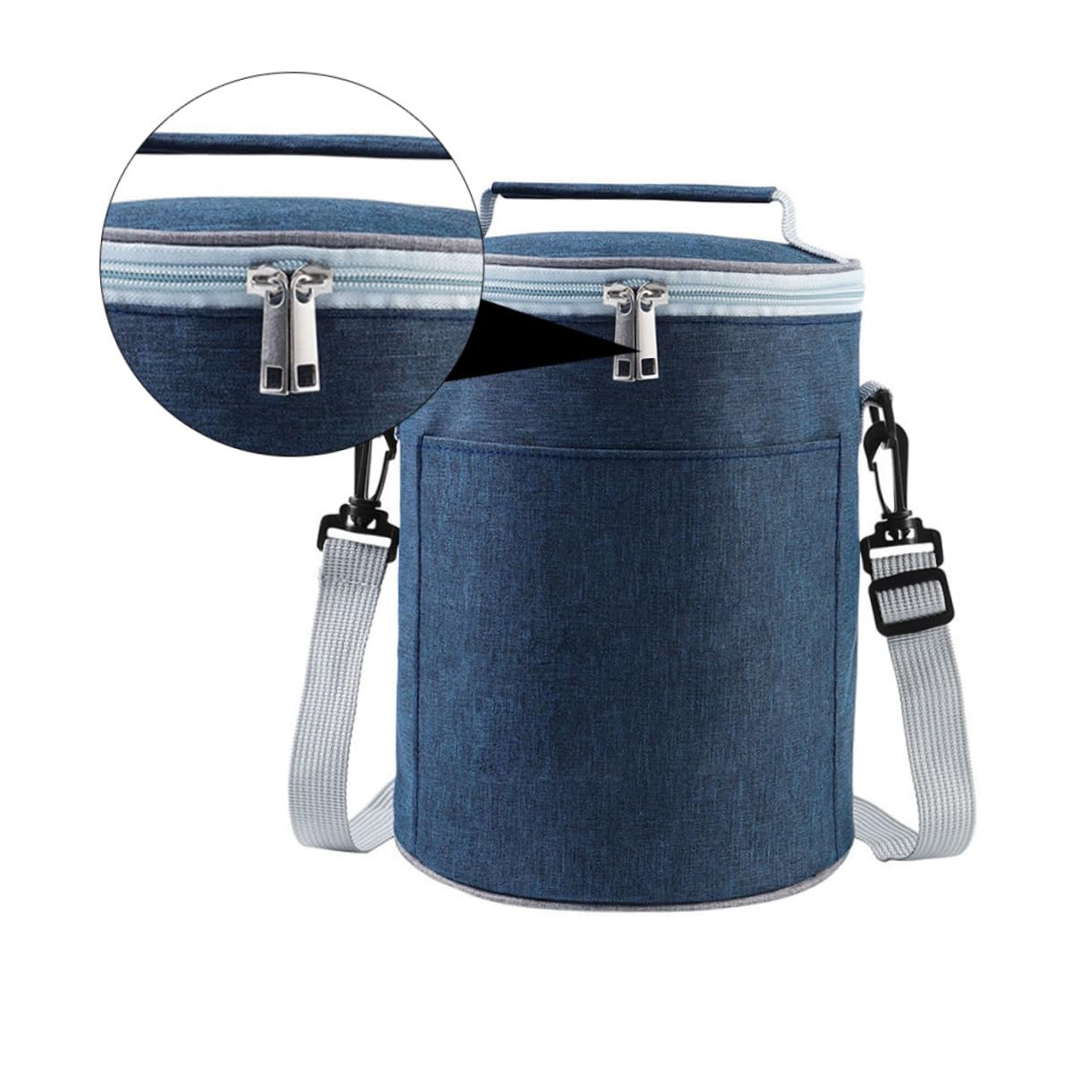 SOLUSTRE Thermotasche aus Oxford Gewebe mit Aluminiumfolie Isoliertasche für Lebensmittel mit Wärmeschutz und Tragbar für Camping und Takeaway