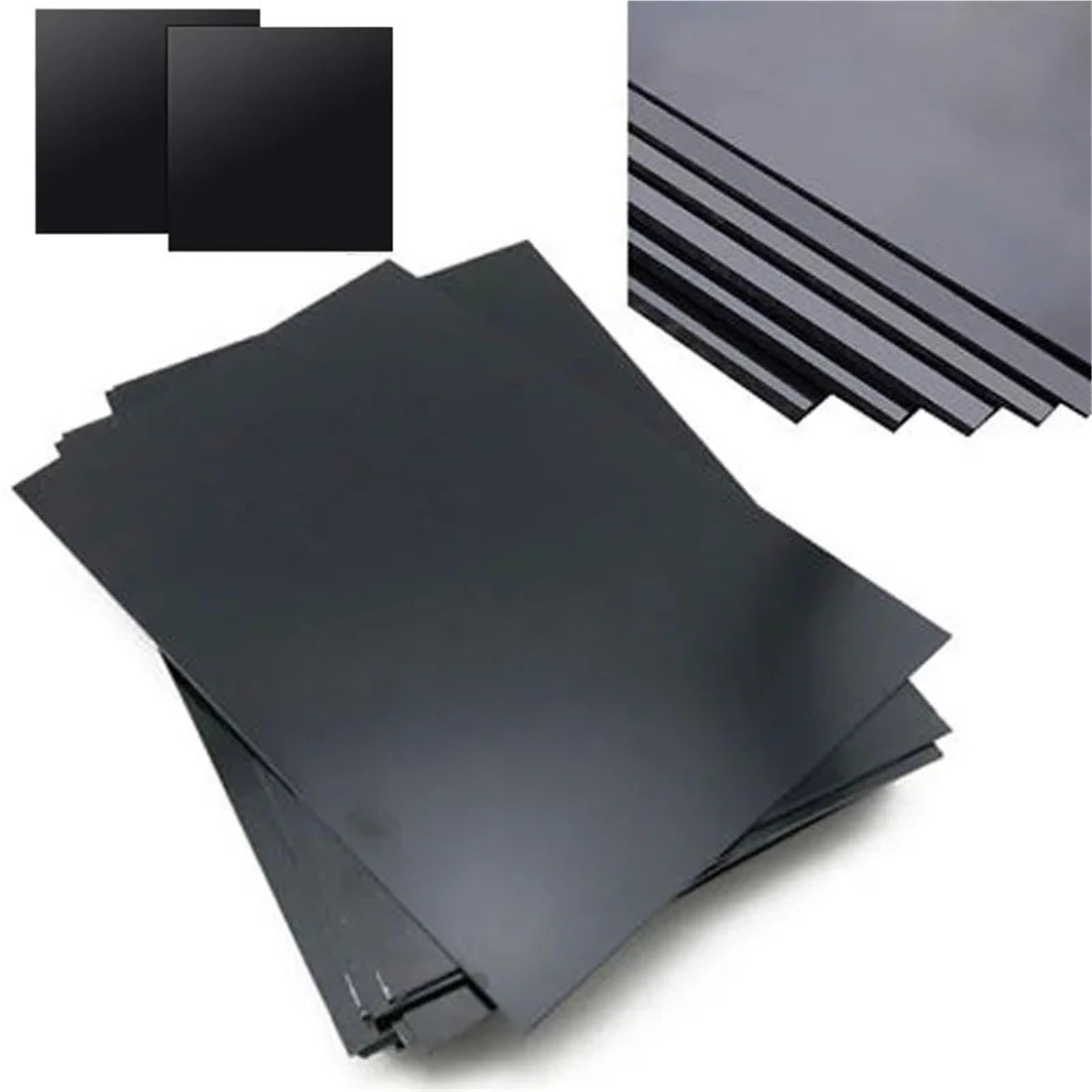 ABS-Kunststoffplatten 1 Stück schwarze ABS-Kunststoffplatte, 0,5–5 mm, DIY-Modell-Bastelbögen for den Cosplay-Modellbau. Mehrere Teilestärkenoptionen Bastelarbeiten