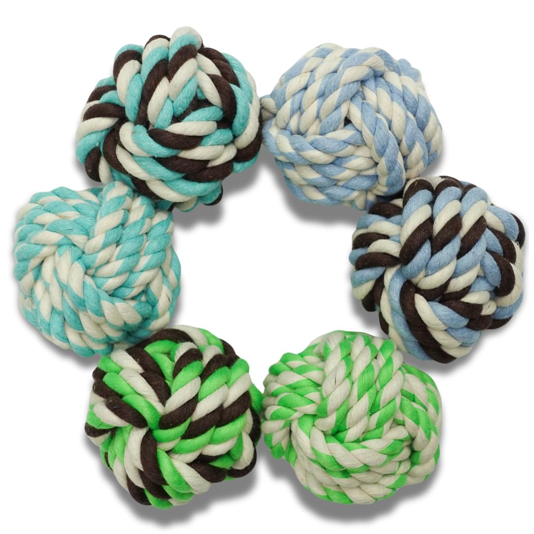 Otterly Pets Puppy Toys Small Rope Balls for Dogs Teething Chew Cotton Toy Ball for Puppies and Dog (6-Pack) (B08GH8DJTS) Amazon Price History, Amazon Price Tracker