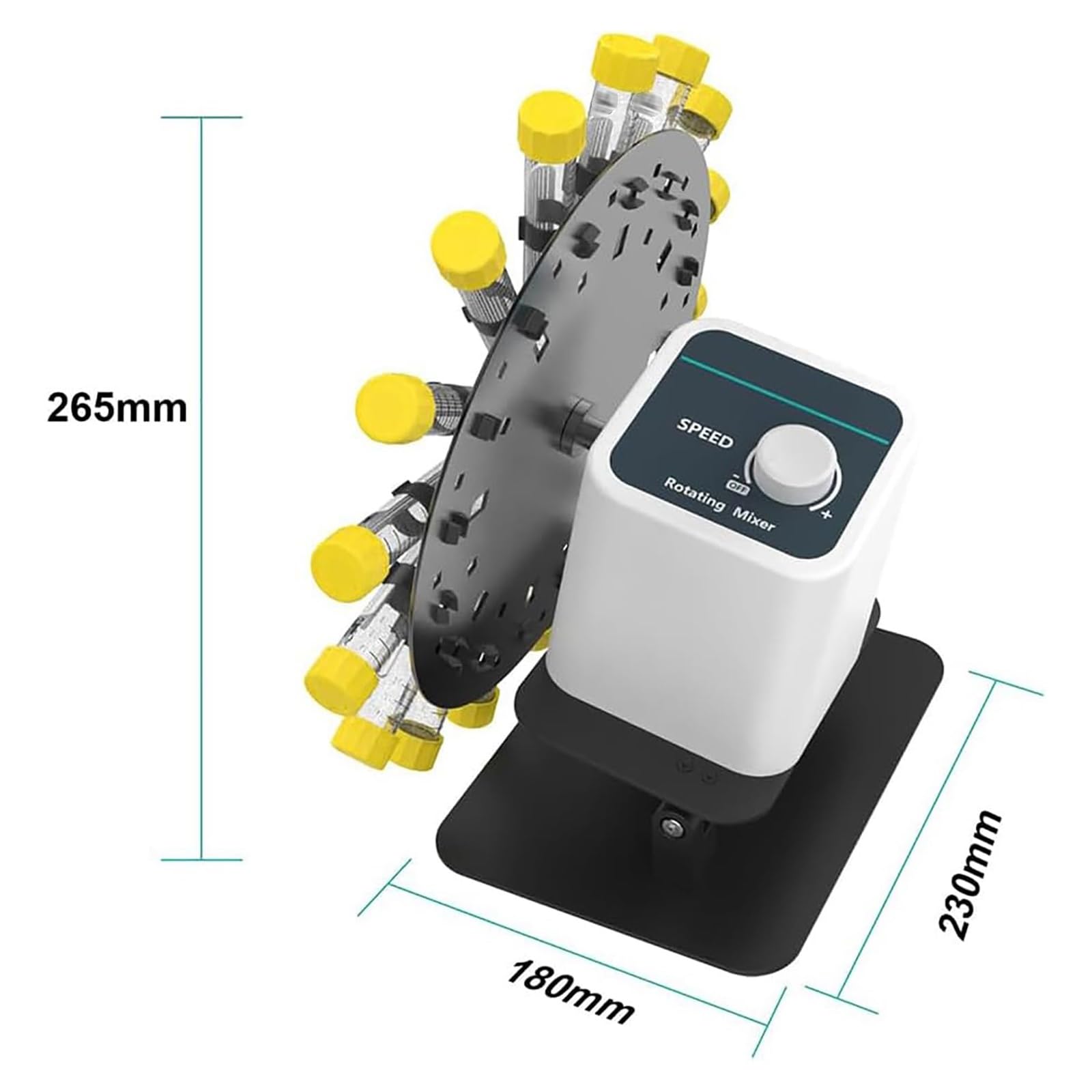 Generico Agitatore Rotante da Laboratorio, Angolo E velocità Regolabili, Motore Brushless per Una Miscelazione Efficiente, Struttura Resistente alla Corrosione Chimica
