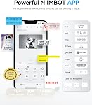 NIIMBOT B1 Label Maker Machine with Tape, Portable Thermal Bluetooth Printer for 2'' Stickers, Mini Barcode Labeler for Home School& Small Business
