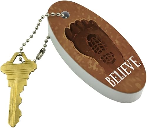 Miniatura 2 de GRAPHICS & MORE Bigfoot Sasquatch Believe - Llavero flotante de espuma ovalada para barco de pesca, boya