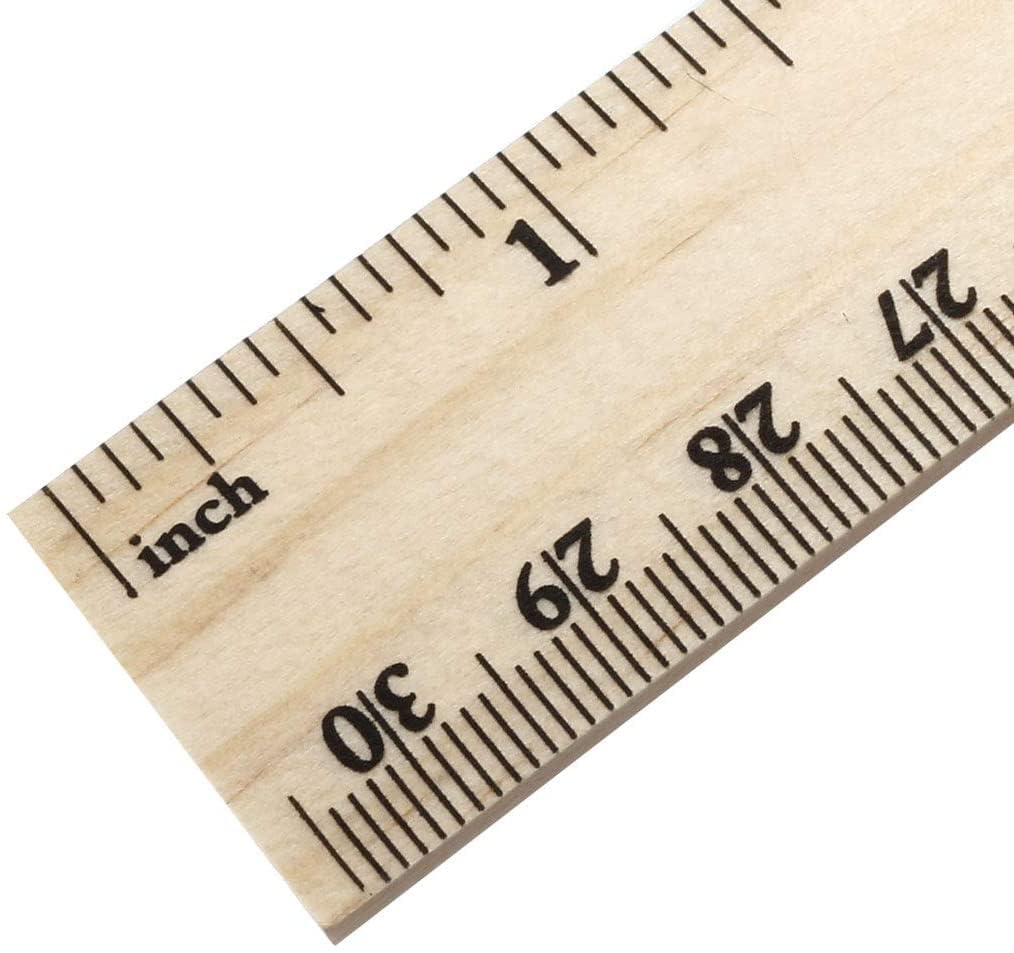 9 Pcs Wood Ruler Set - 12 Inch & 30 Cm School Rulers With Dual Scale - View #4