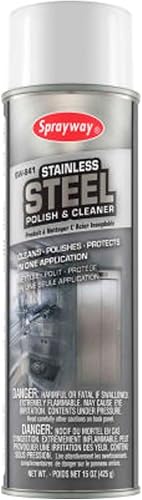 SPRAYWAY INC. Pulidor y limpiador de acero inoxidable - 15 OZ. AERO.